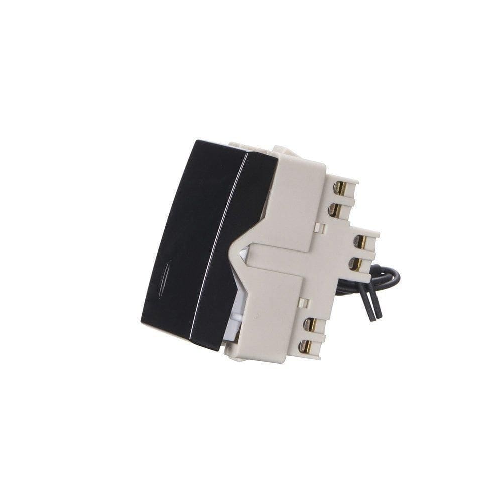 Módulo Interruptor Luz Margirius Sleek 10A Preto