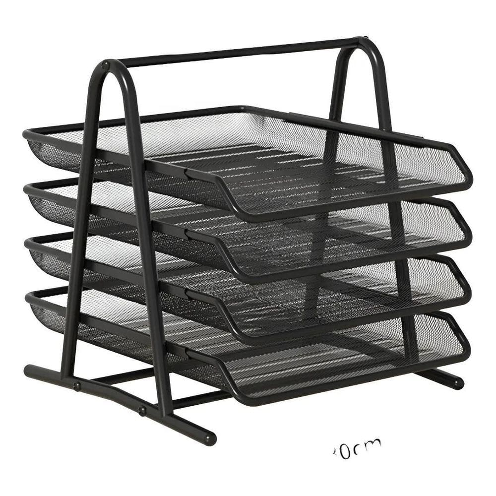 Organizador De Mesa Com 4 Bandejas Organizador Escritório