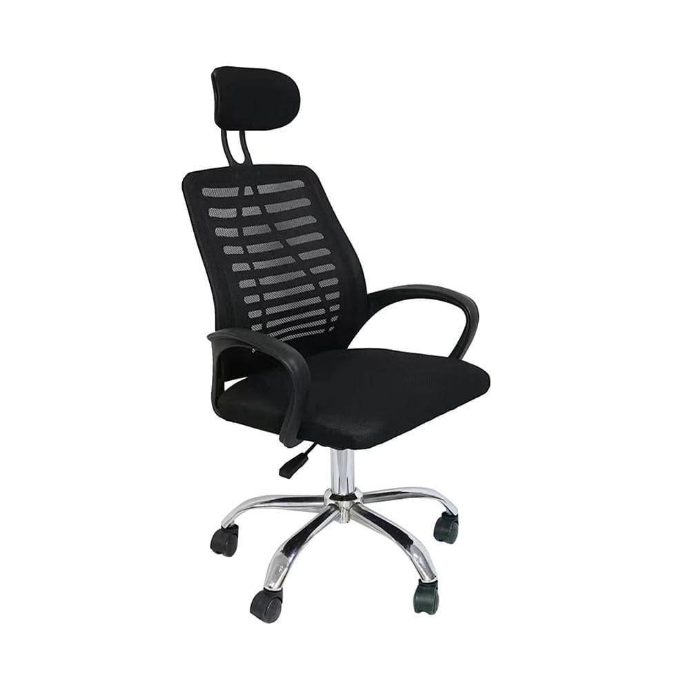 Cadeira de Escritório Giratória Cádis Preto Encosto Tela Mesh Versi
