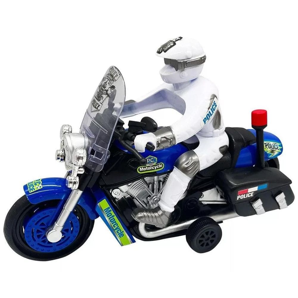Moto Miniatura Brinquedo Coleção Fricção Acende Farol Som