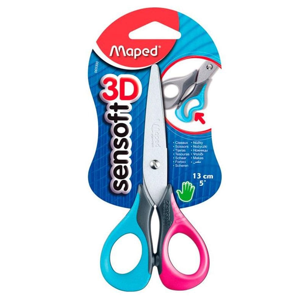 Tesoura escolar Sensoft 3D 069300 - Maped