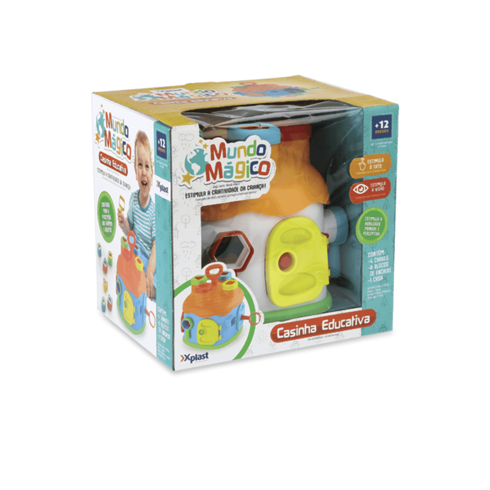 Casinha Educativa Plastico Colorido Homeplay
