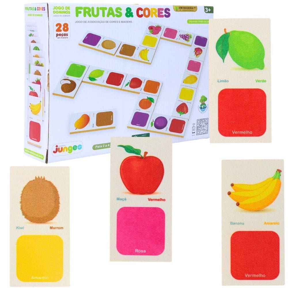 Jogo Do Alfabeto Dominó De Fruta Alfabetização 755 - Junges