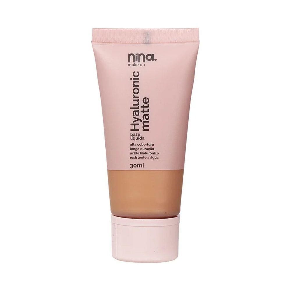 Base Líquida Hyaluronic Matte Cor 05 Nina Make Up - 30Ml