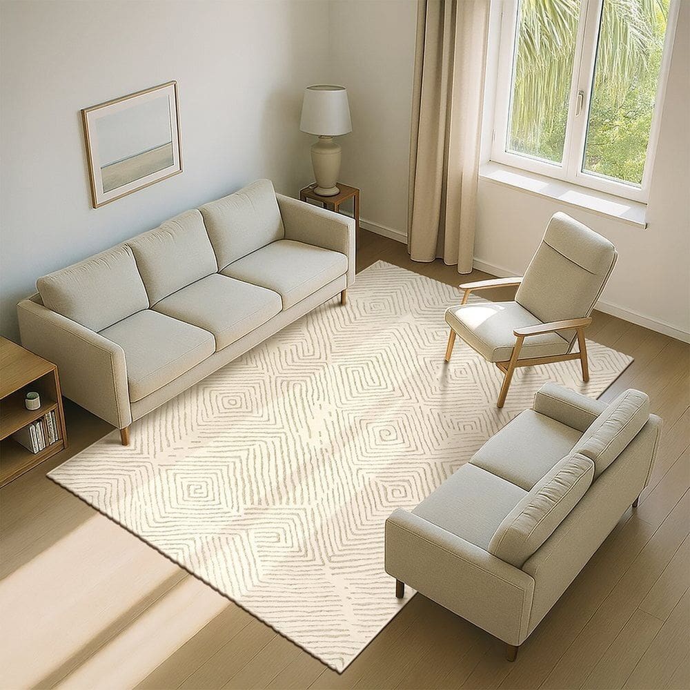 Tapete 200x300 Movimentos Diagonais Snow Tapete São Carlos