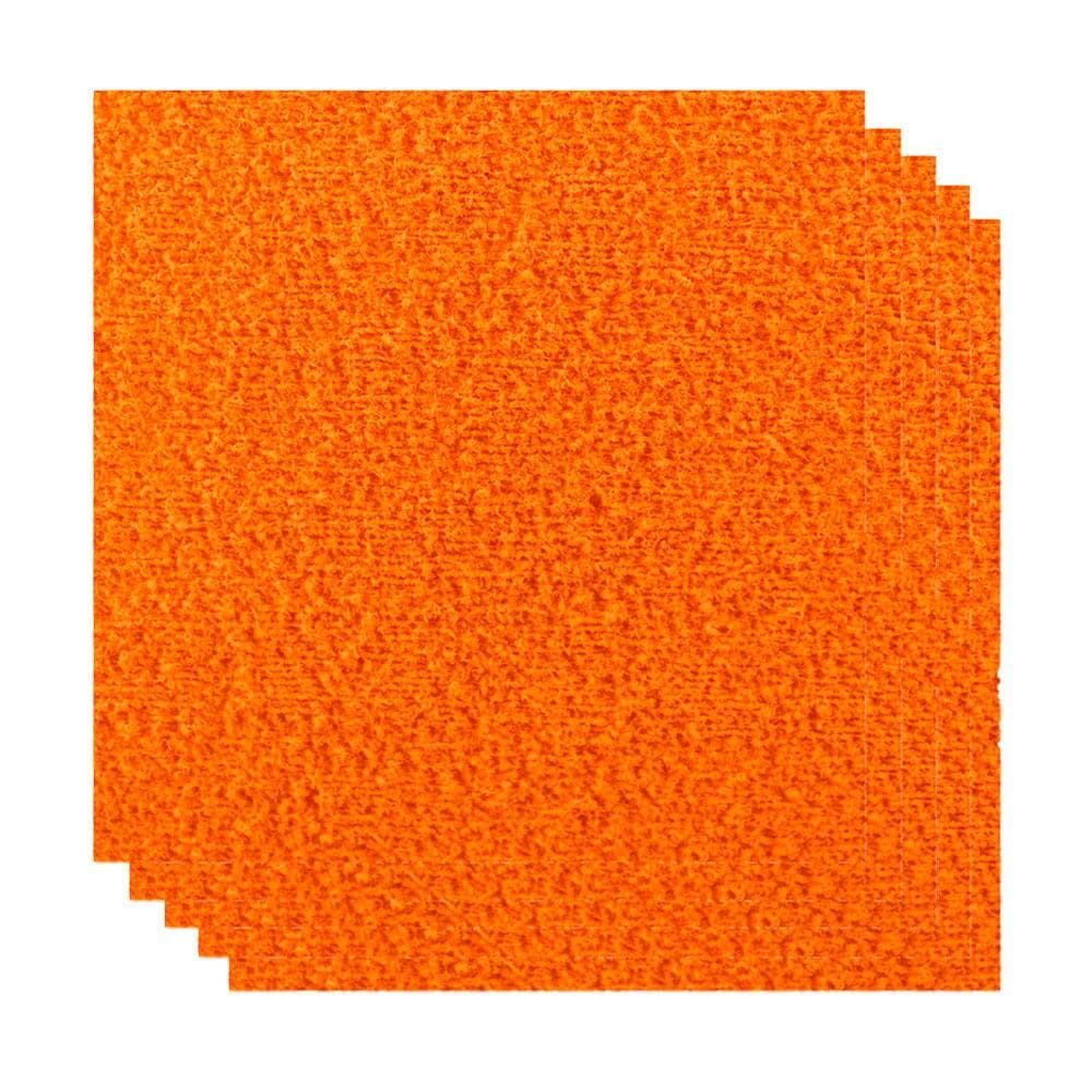 Placa de EVA 40x48cm atoalhado Laranja c/ 5 folhas Gatte
