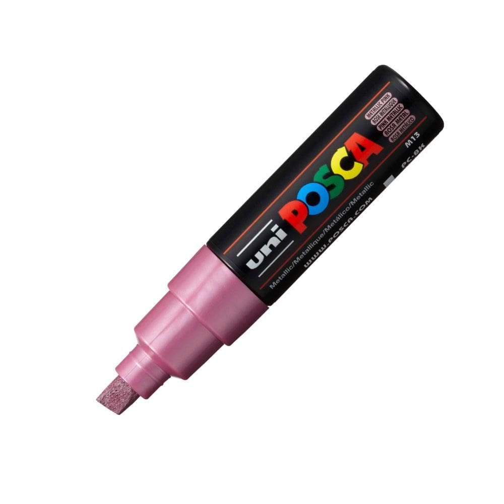 Caneta Posca PC-8K - Rosa Metálico - Uni-Ball