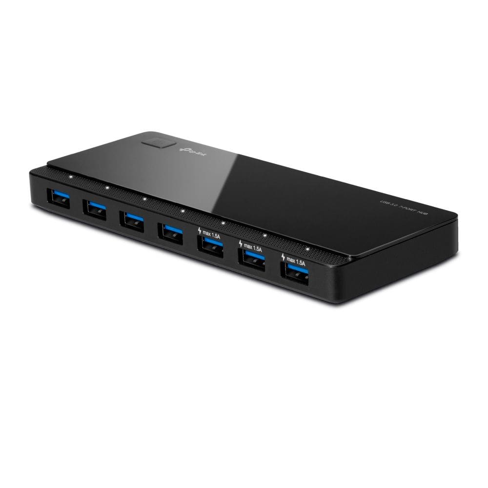 HUB USB 3.0 TP Link UH700, com 7 Portas Velocidade 5 Gbps, Fonte Externa 12V 2.5A 3 Portas 1.5A, Chipset VIA VL812