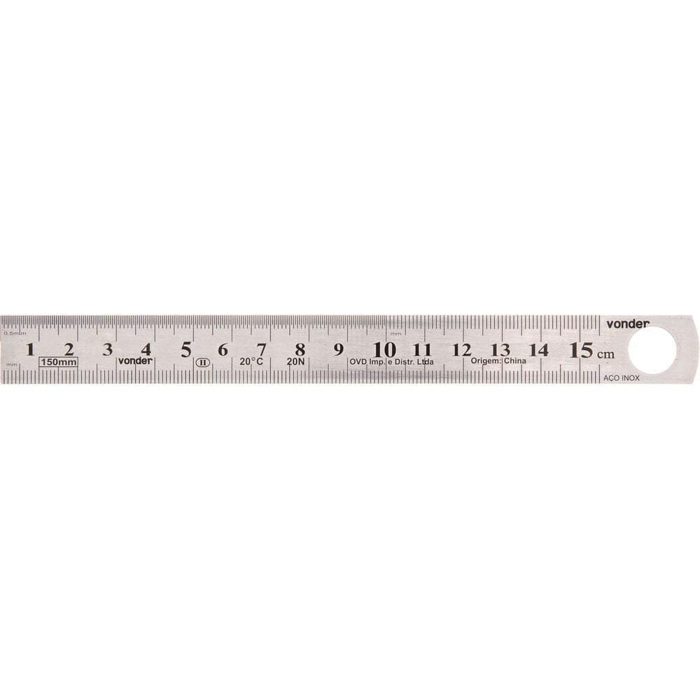 Escala de Aço Inox 150mm - 35.61.208.000 - VONDER
