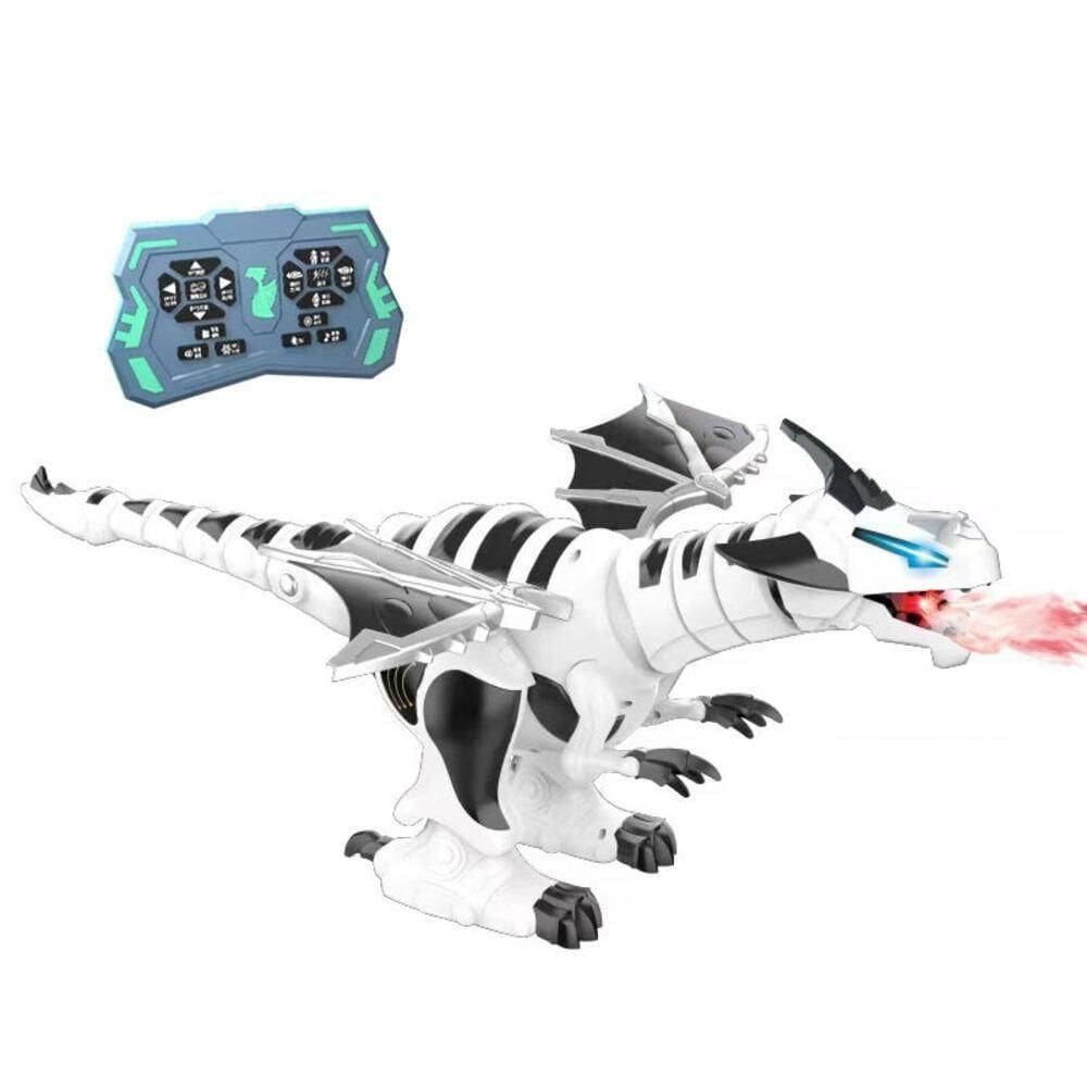 Dinossauro Robo Controle Remoto Dragao Solta Fumaca