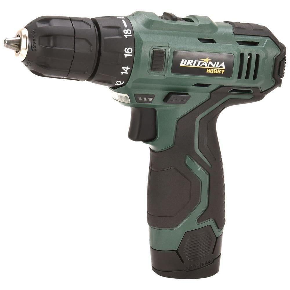 Parafusadeira e Furadeira Britânia Hobby BPF03M Com Estojo Bivolt