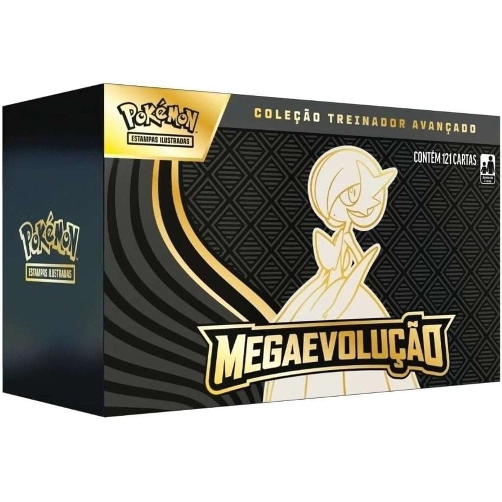 Box Treinador Avançado Pokemon Megaevolução 1 Gardevoir Ex Copag 121 Cartas