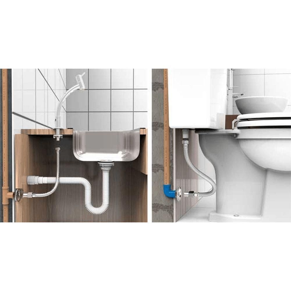 Engate Flex Inox Com 40cm - 250102 - Blukit Engate Flex.inox C-40cm Blukit 9150 .-250102
