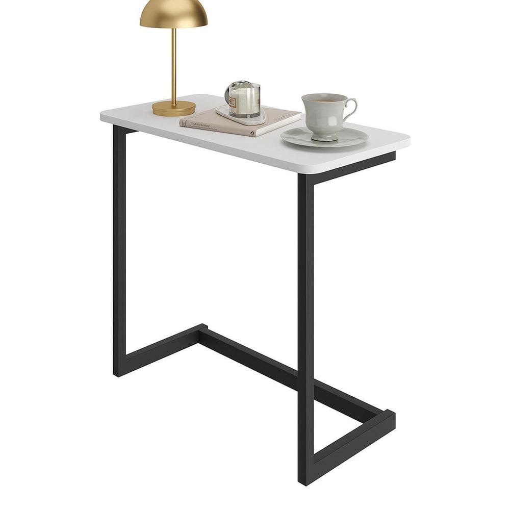 Mesa De Apoio Sofa Sala Canto Luxo - Preto