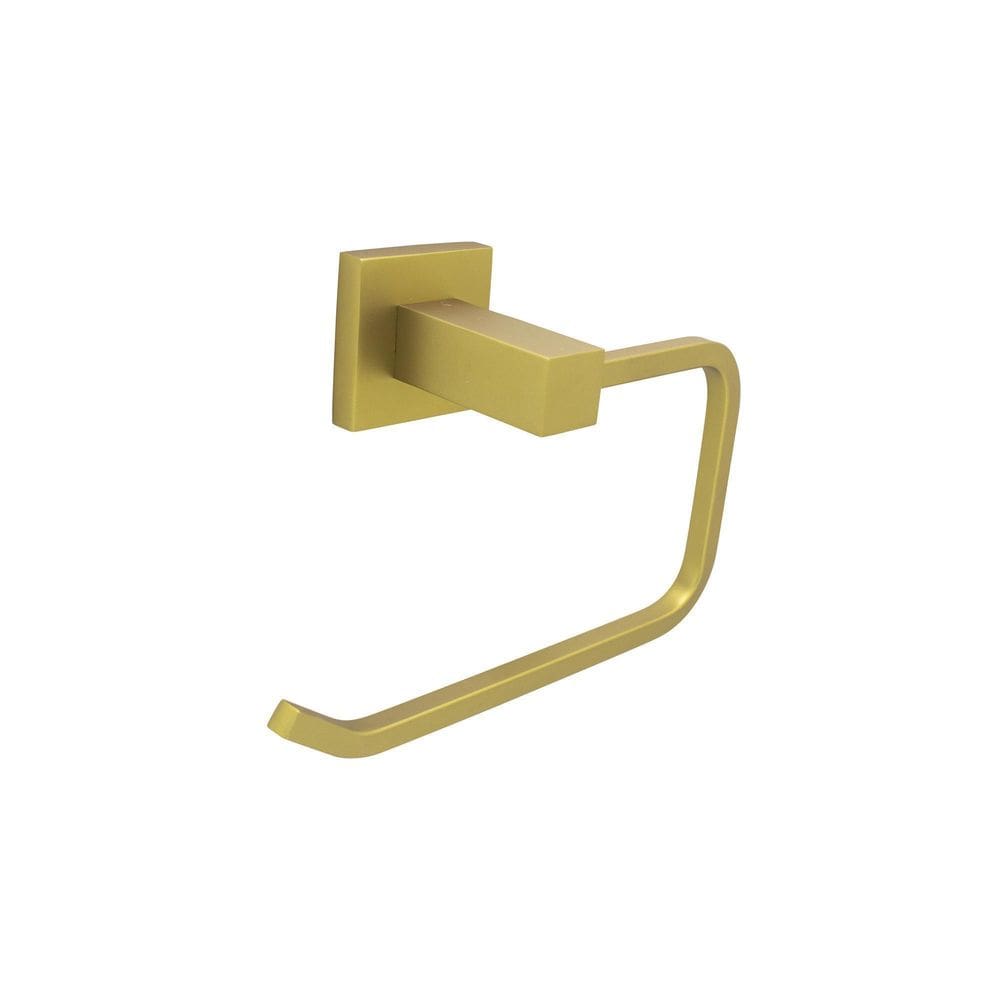 Acessório Banheiro Porta Toalha De Rosto Gold Fosco Dourado