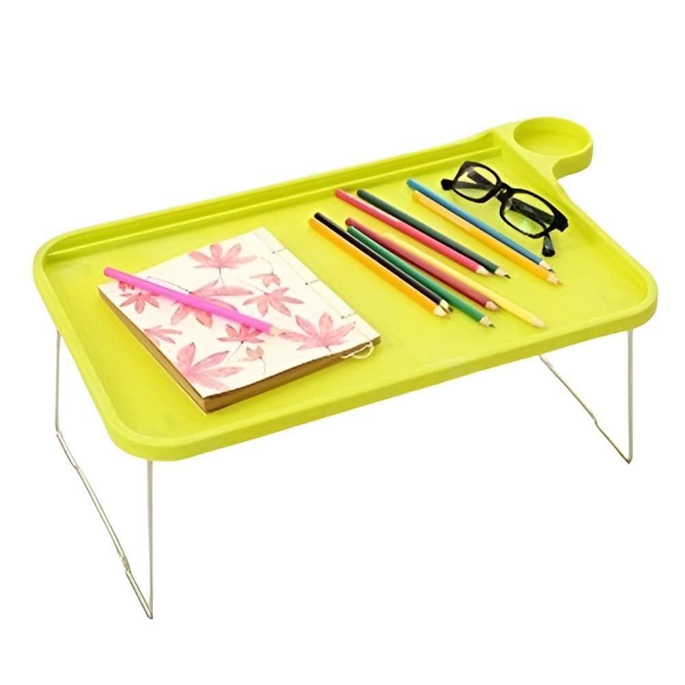 Mesa Desmontavel Para Notebook Home Office Portatil Suporte Dobravel Multiuso Estudos Cafe Da Manha Verde