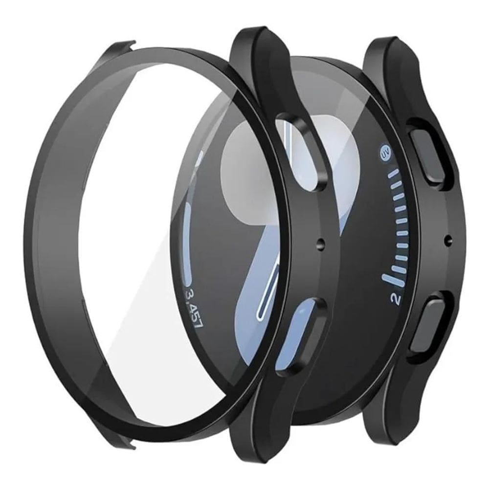 10X Capa Case Bumper Película Vidro Para Samsung Watch7 44Mm