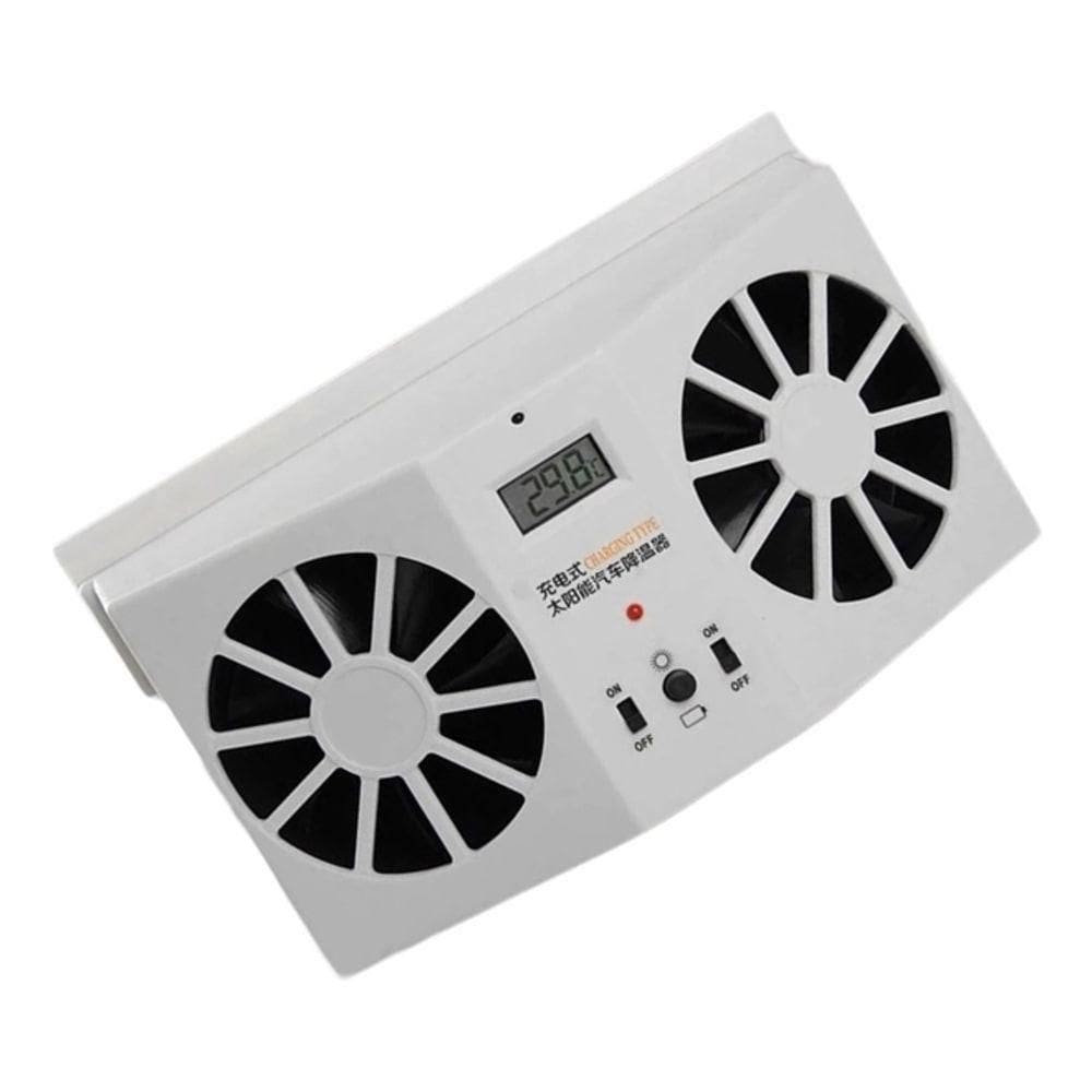 Ar Condicionado Solar Automotivo Refrigerador Ventilador Carro Exaustor Purificador Portatil