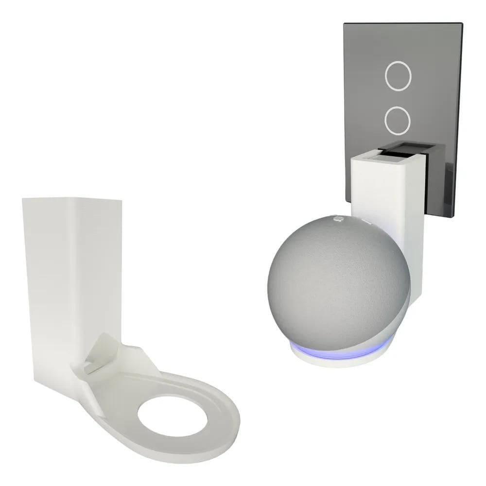 10X Suporte Tomada Parede Amazon Alexa Echo Dot 4 E 5 Ger