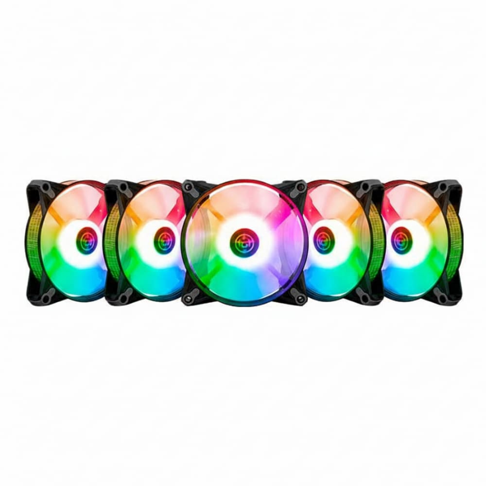 Kit 5 Fans TGT Humber ARGB 120mm Com Controladora 120mm Preto - TGT-HR5-BK01