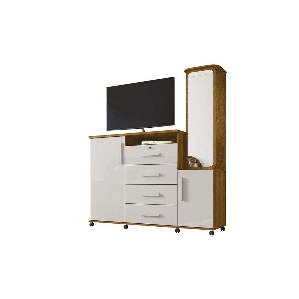 Cômoda Copacabana Freijo/Off White - Lukaliam