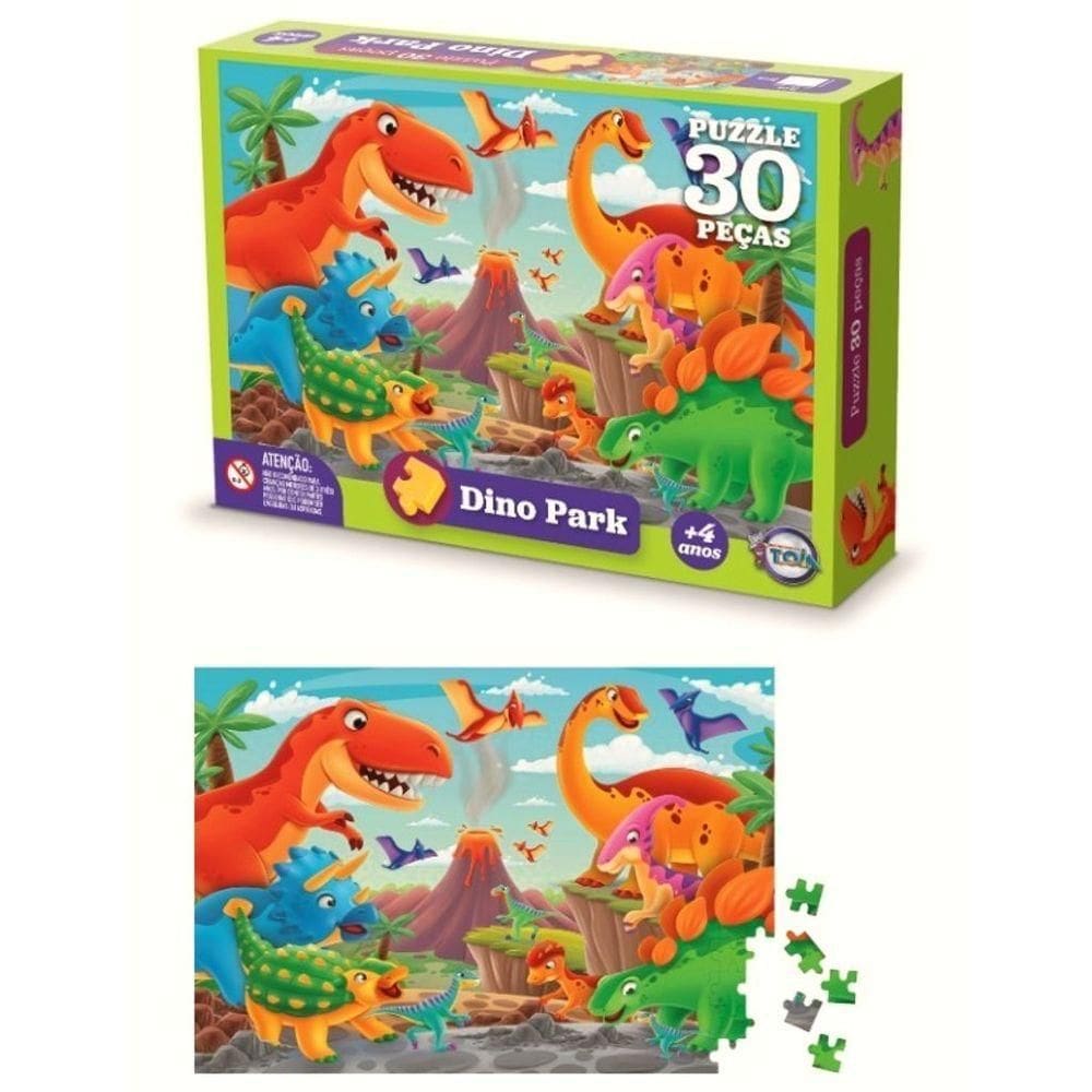 Quebra-cabeça - Dino Park 30 Peças
