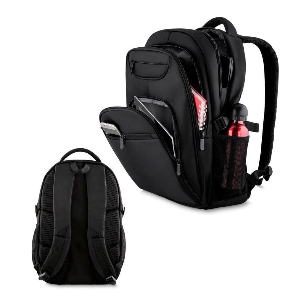 Mochila Executiva Cinza Com Compartimentos E Porta Notebook Integrado