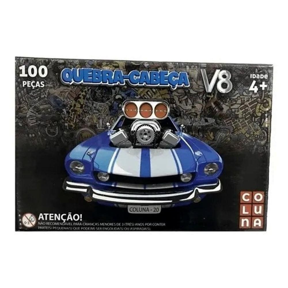 Quebra Cabeça Carro Mustang V8 100 Peças