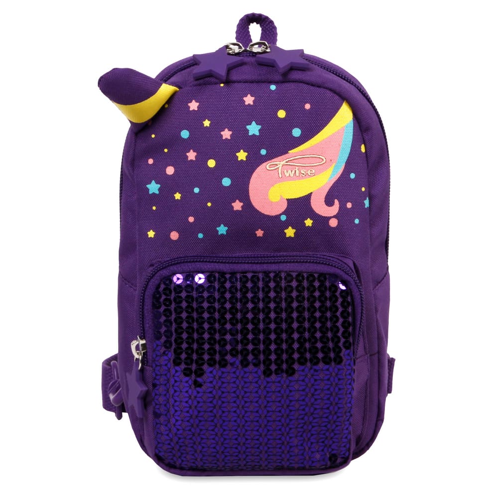 Bolsa tipo estilingue TWISE Tots Mini para crianças com design de unicórnio