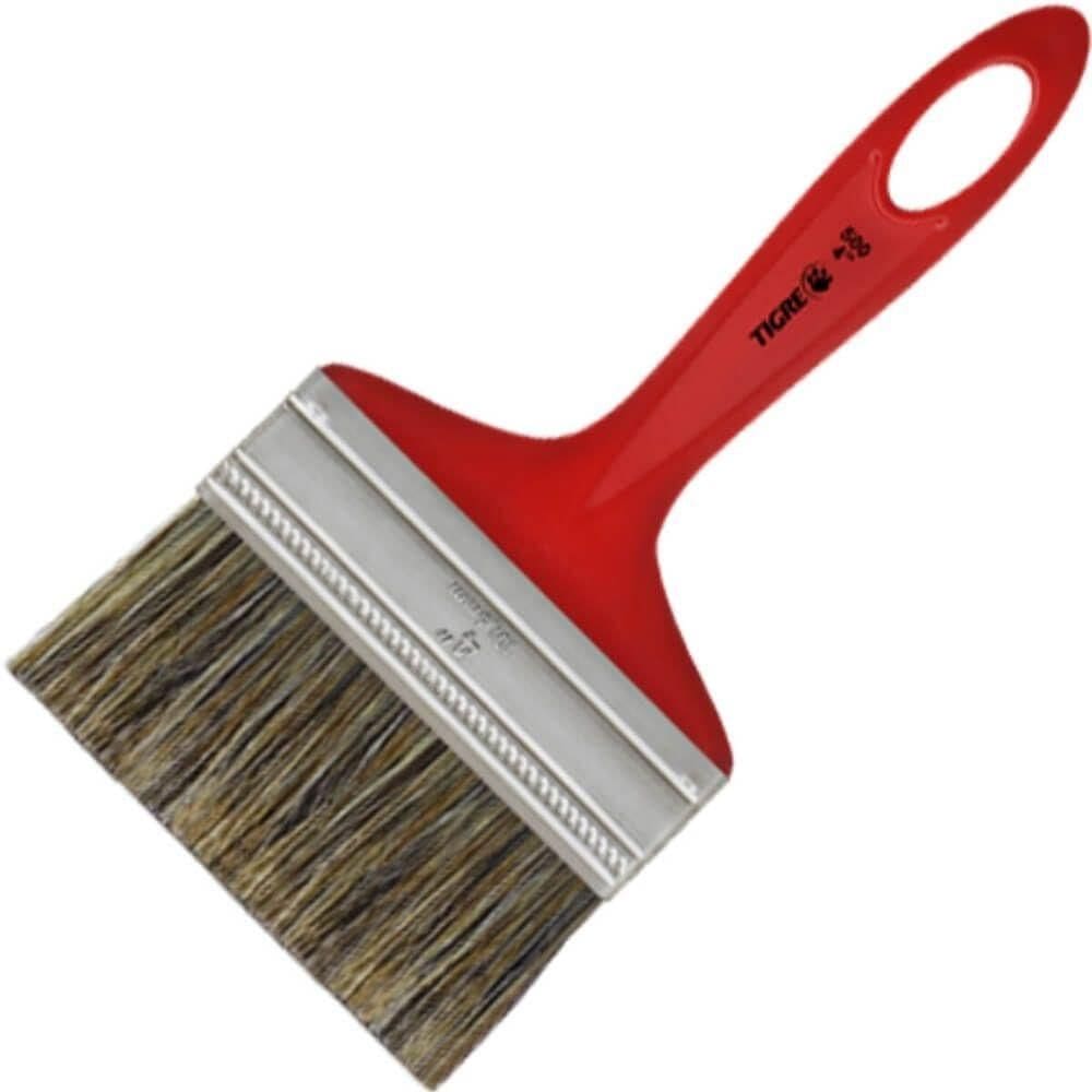 Trincha Simples Para Pintura 500 Com 4”” - 60500016 - Pincéis Tigre Trincha 4” 500 - 60500016 - Pincéis Tigre