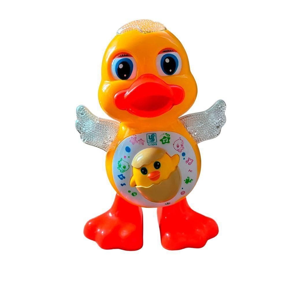 Brinquedo Pato Dançante Musical Anda Luz Som Infantil