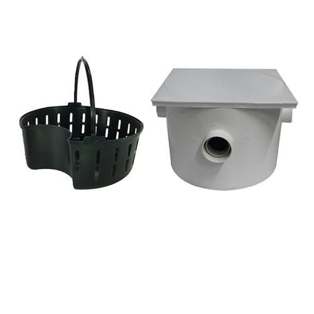 Caixa De Gordura Quadrada 250x180x75x40mm Com Cesto - Pvc Rígido - Plastipan