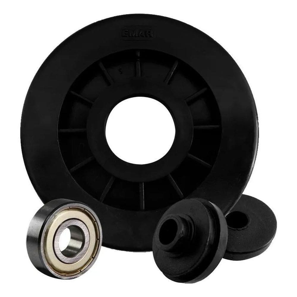 10X Roldana Com Rolamento 90Mm Para Aparelhos Academia