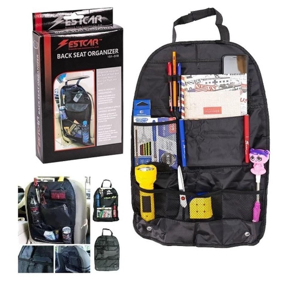 Organizador Carro Banco Traseiro Porta Treco Agua Acessorio Assento Infantil Taxi Uber Veicular