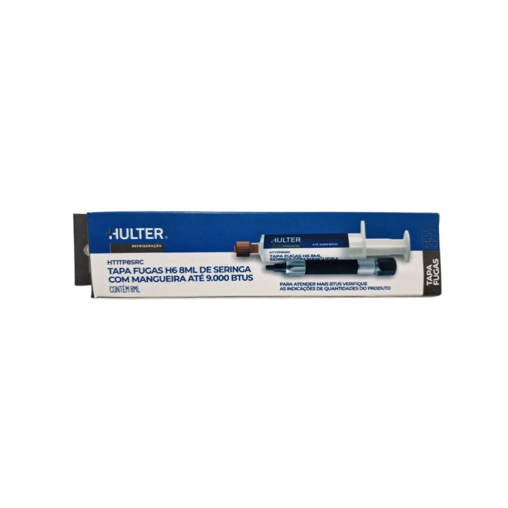 Tapa Fugas H6 8ml com Mangueira Dose Única 9.000 BTUs - Hulter