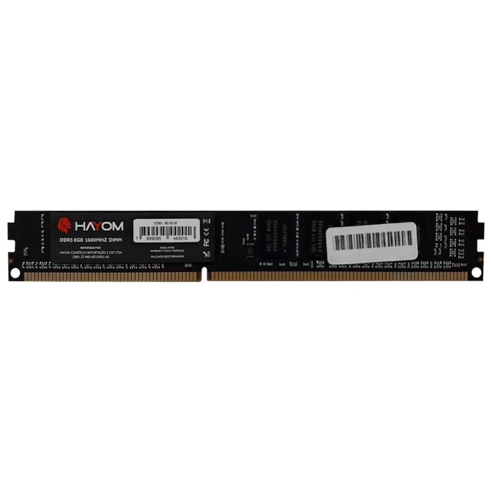 Memória Hayom 8GB 1600Mhz DDR3