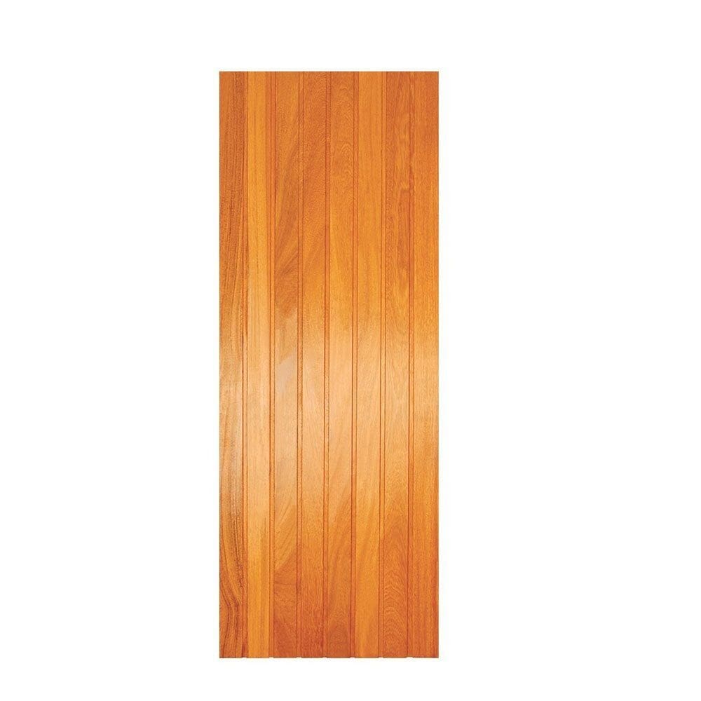 Porta de Madeira Maciça Tauari 210x82x3,3 Mexicana Jomadi Natural
