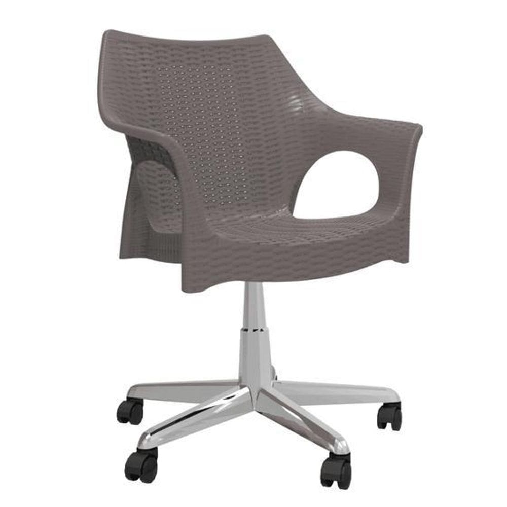 Cadeira de Escritorio RELIC Im In (PP) Cinza Base Cromado