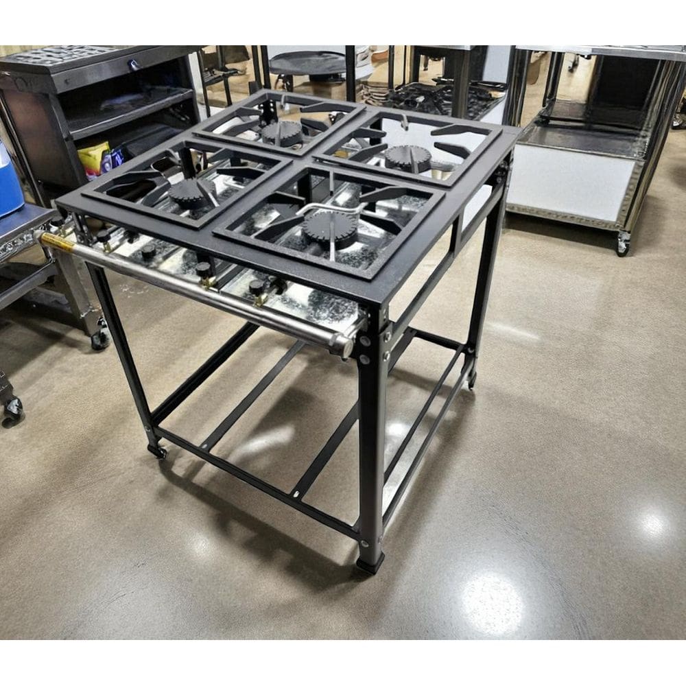 Fogão Industrial 4 Bocas 40x40 AP P8 Leona