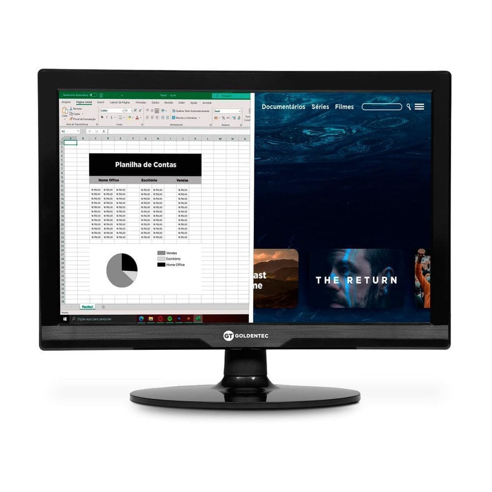 Monitor 19” LED HDMI Goldentec