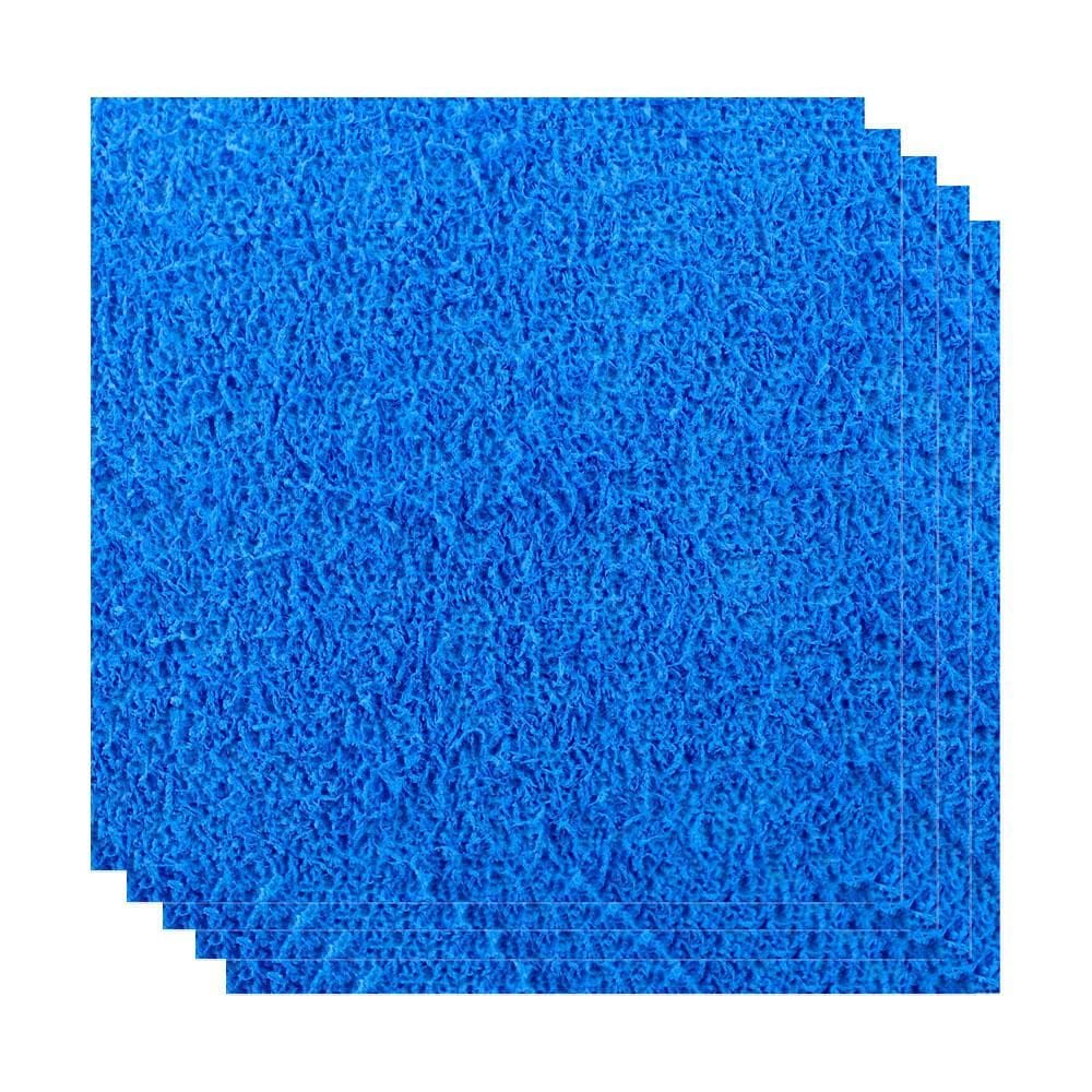 Placa de EVA 40x48cm atoalhado Azul c/ 5 folhas Gatte