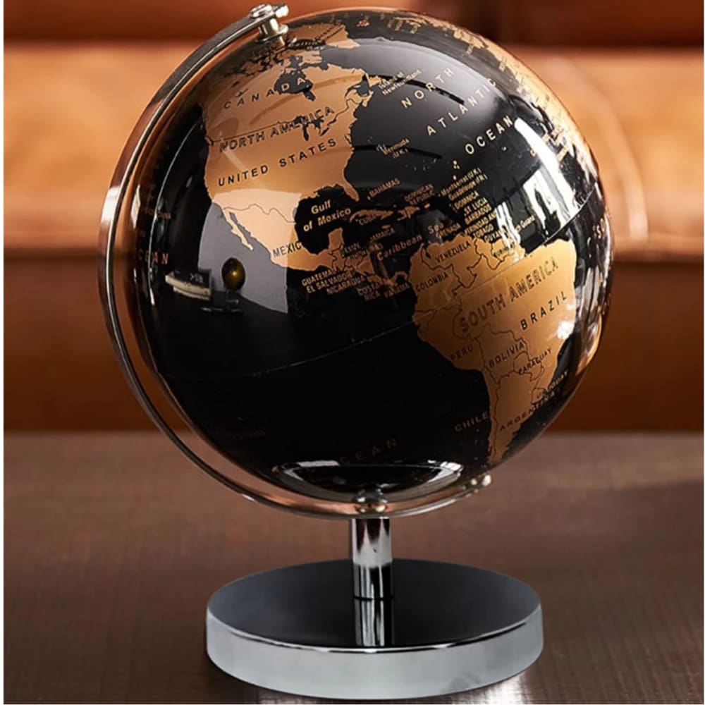 Globo Terrestre Mapa Mundi Giratório Decoração De Mesa Escritório