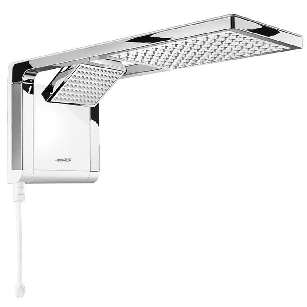 Chuveiro Acqua Duo Branco Cromado 220v 6800w - 7510102 - Lorenzetti Chuveiro Acqua Duo Bco 220v 6800w Crom. 7510102