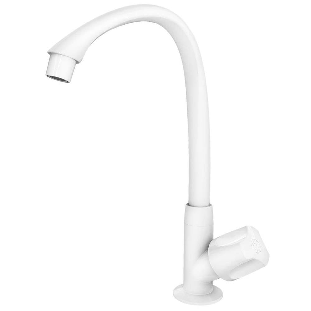 Torneira para Cozinha Mesa Bica Alta Móvel Orbe 1/2”” Branca - 300000461 - TIGRE