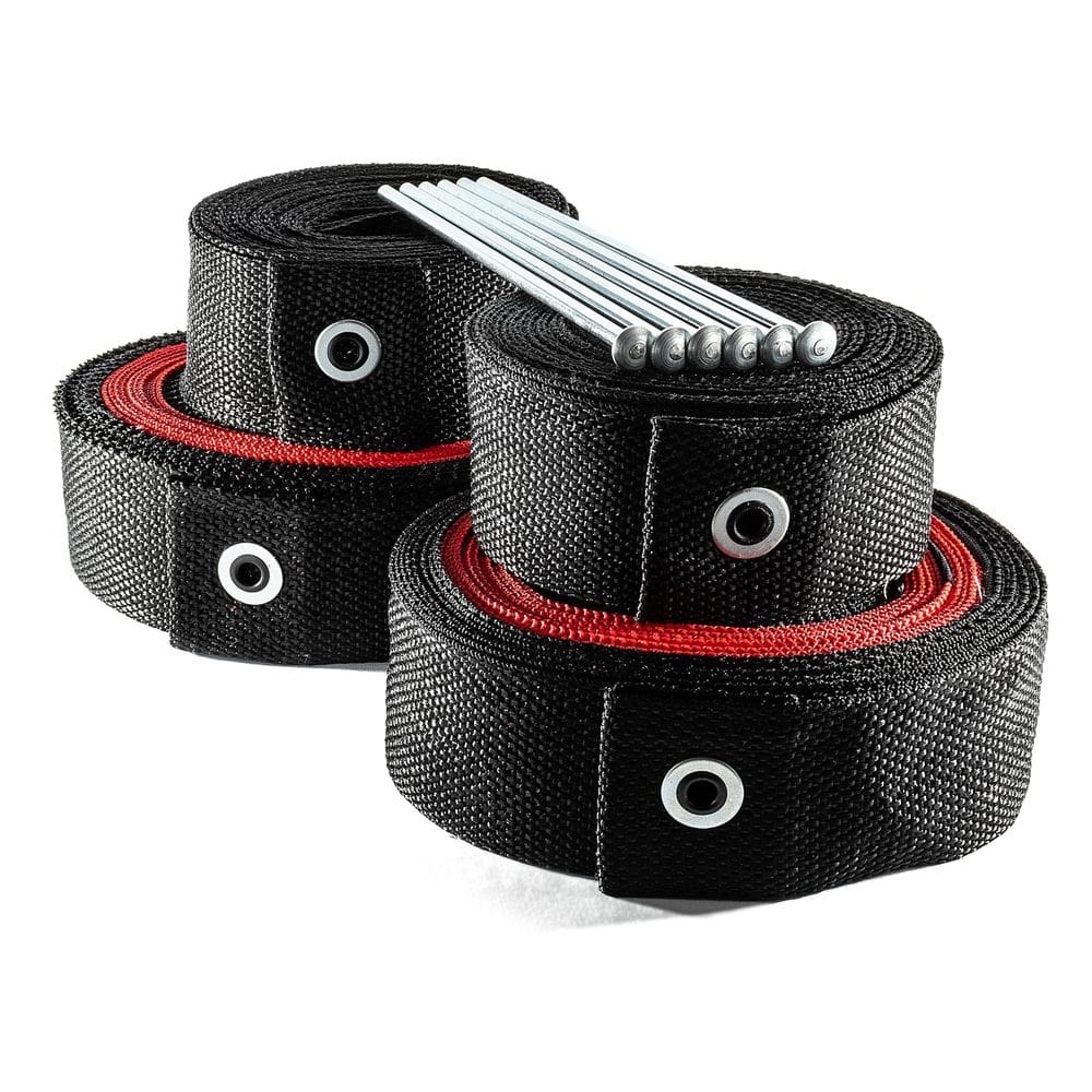 Fitas De Marcação Para Beach Tennis Preto/Vermelho