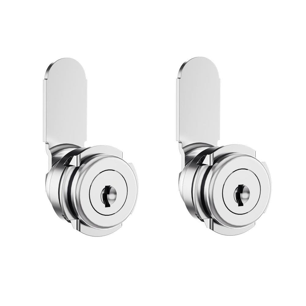 02 Fechadura Armário Móveis De Aço Madeira Com Mesmo Segredo