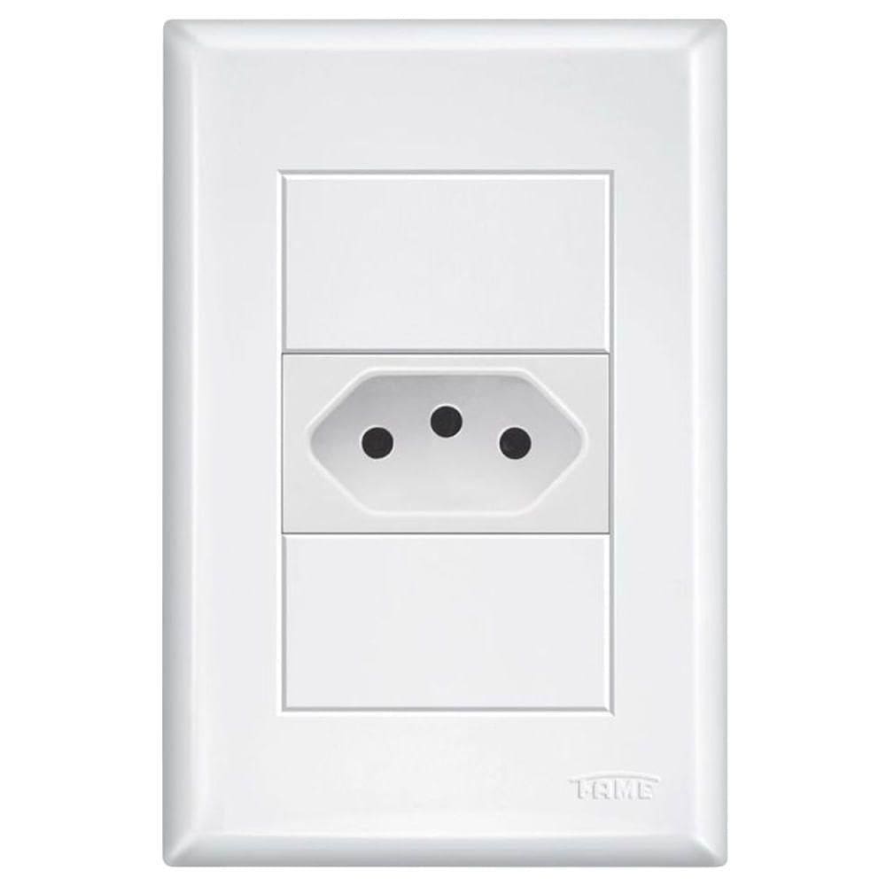 Tomada 2p+t 20a 250 Volts Com Placa 4x2 Evidence - 10238884 - Fame Tomada 2p+t 20a Com Placa 4x2 Evide - 10238884 - Fame