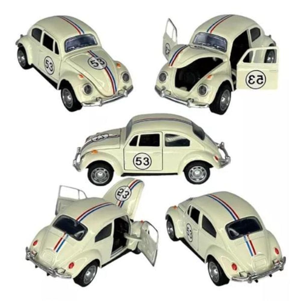 Super Carrinho Fusca Ferro Fricção Metal Miniatura Brinquedo