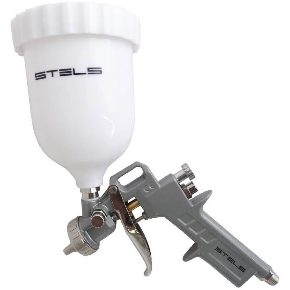 Aplicador De Pintura Com Tanque Alto - 5731455 - Stels Pistola De Pintura Com Tanque Alto - 5731455 - Stels