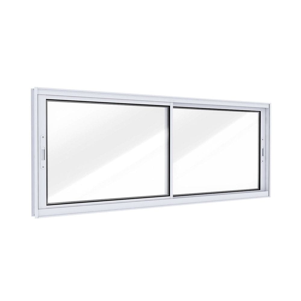 Janela de Alumínio de Correr Lateral 2 Folhas Móveis 60x80cm Lucasa Ideale Branco
